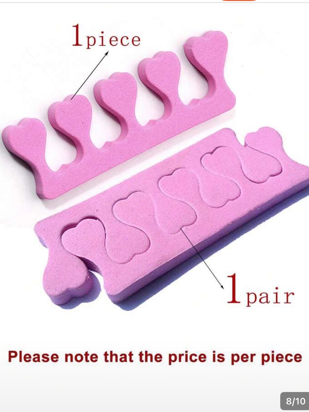 Colorful Foam Toe Separators - Pack of Mixed Colors - Picture 5 of 6
